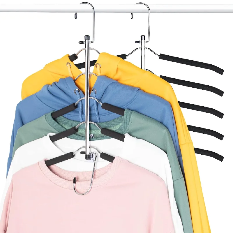 Clothes Hangers Space Saving Coat Hangers Non Slip Shirt Hangers With Padded Foa