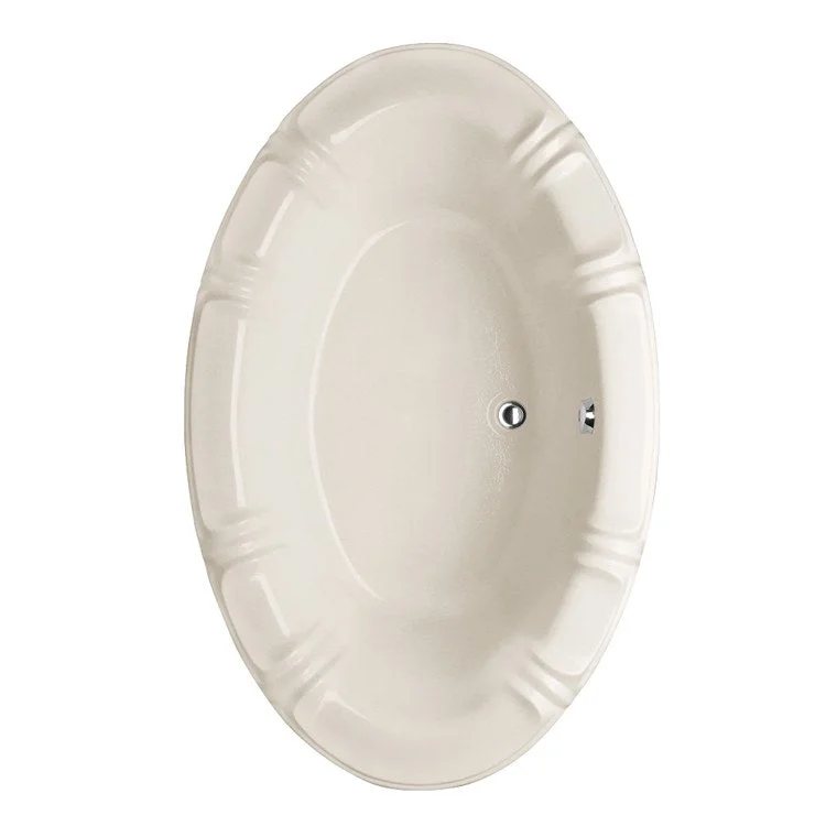 Air Tub Designer Collection Alyssa Drop-In Bone Oval 6 Jet Acrylic 66 x 42 x 19-3/4 Inch