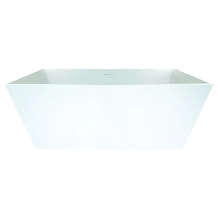 Air Tub Metro Collection Bellevue Freestanding White Rectangle Hydroluxe SS 60 x 32 x 24 Inch