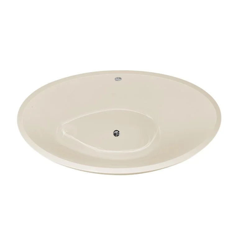 Air Tub Designer Collection Carli Drop-In Biscuit Oval 6 Jet Acrylic 66 x 36 x 25 Inch