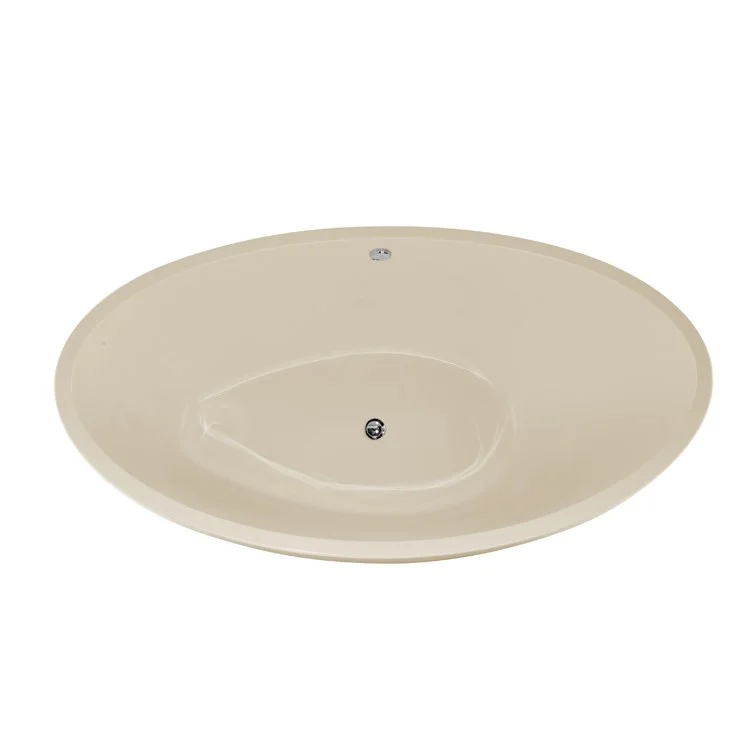 Air Tub Designer Collection Carli Drop-In Bone Oval 6 Jet Acrylic 66 x 36 x 25 Inch