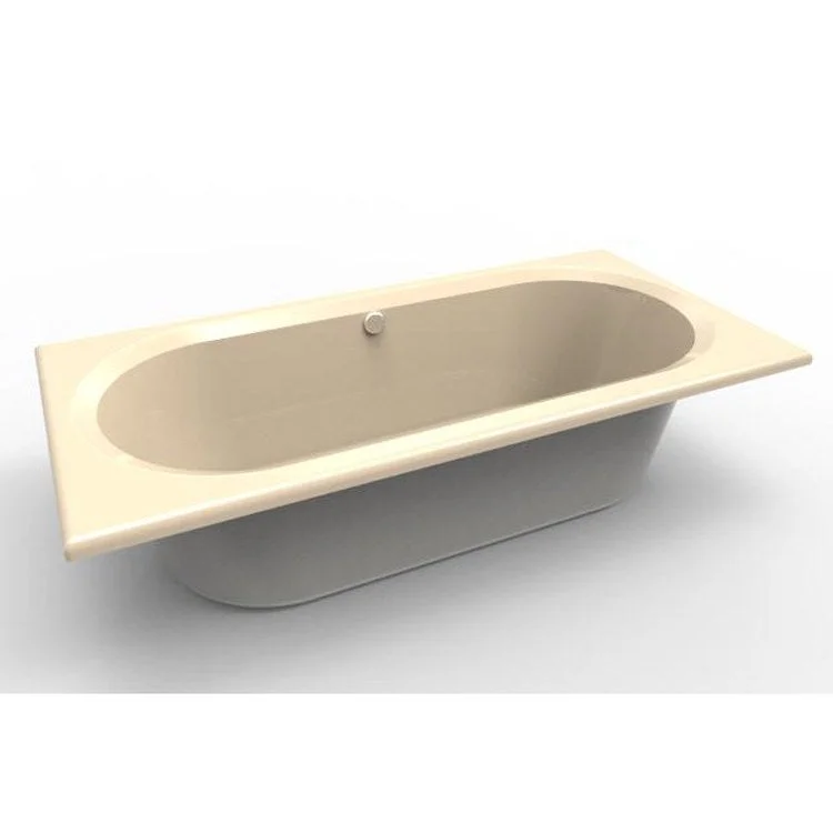 Air Tub Designer Collection Caribe Drop-In Almond Rectangle 8 Jet Gelcoat 72 x 36 x 18-3/4 Inch