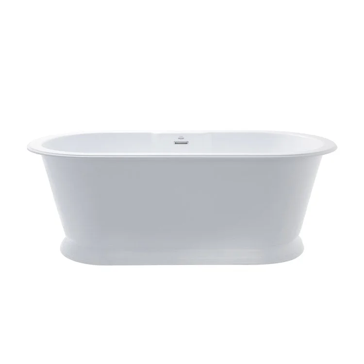 Air Tub Metro Collection Chateau Freestanding Biscuit Oval Hydroluxe SS 66 x 32 x 24 Inch