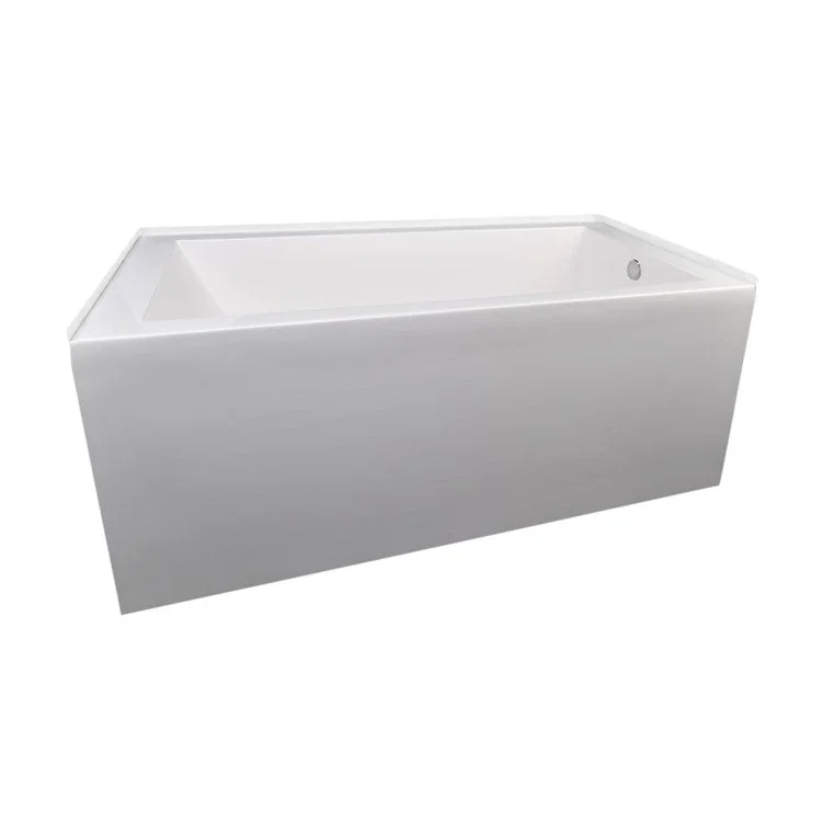 Air Tub Ston Collection Citrine Alcove Left Drain Almond Rectangle 6 Jet Hydroluxe SS 59-3/4 x 32 x 21-3/4 Inch