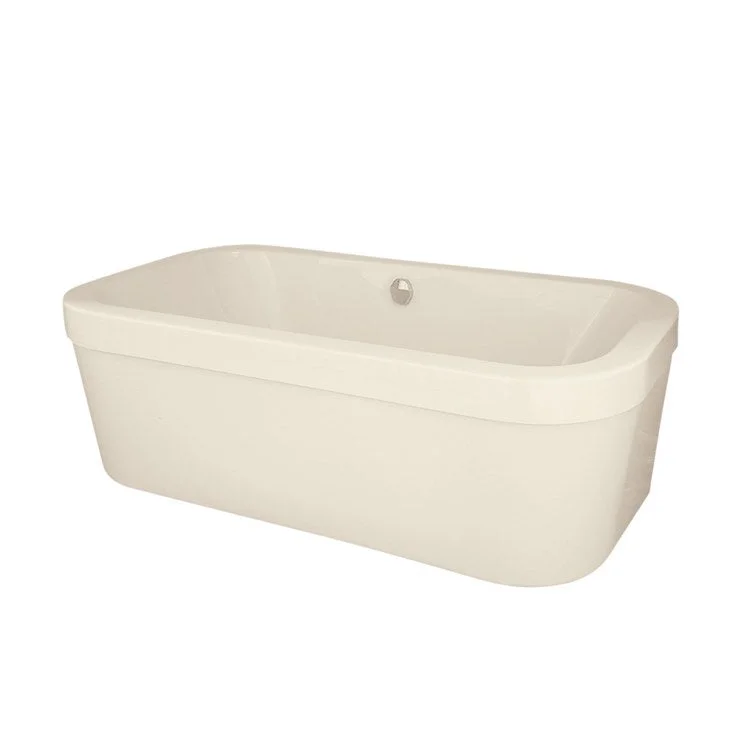 Air Tub Designer Collection Elizabeth Freestanding Biscuit Rectangle Acrylic 72 x 40 x 24 Inch