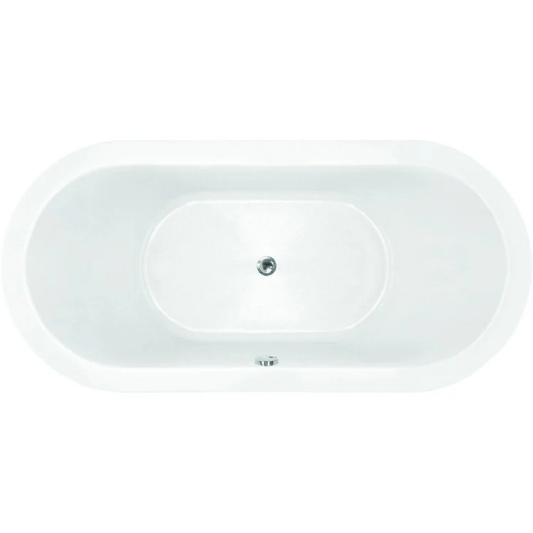 Air Tub Ston Collection Emerald Drop-In Almond Oval Hydroluxe SS 65 x 36 x 20-3/4 Inch