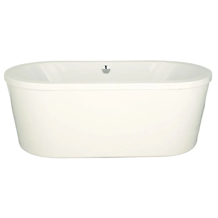 Air Tub Designer Collection Estee Freestanding Biscuit Oval Acrylic 66 x 32 x 24 Inch