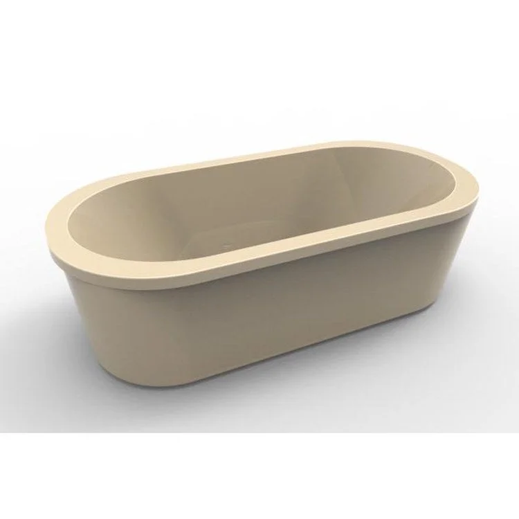 Air Tub Designer Collection Estee Freestanding Bone Oval Acrylic 66 x 32 x 24 Inch