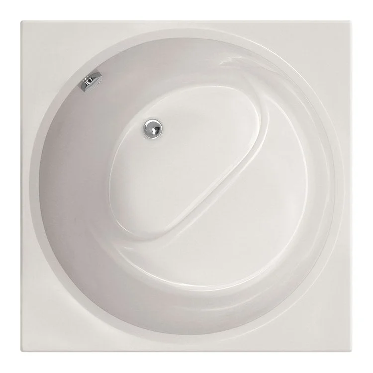 Air Tub Designer Collection Fuji Drop-In White Rectangle/Round 6 Jet Gelcoat 40 x 40 x 32 Inch