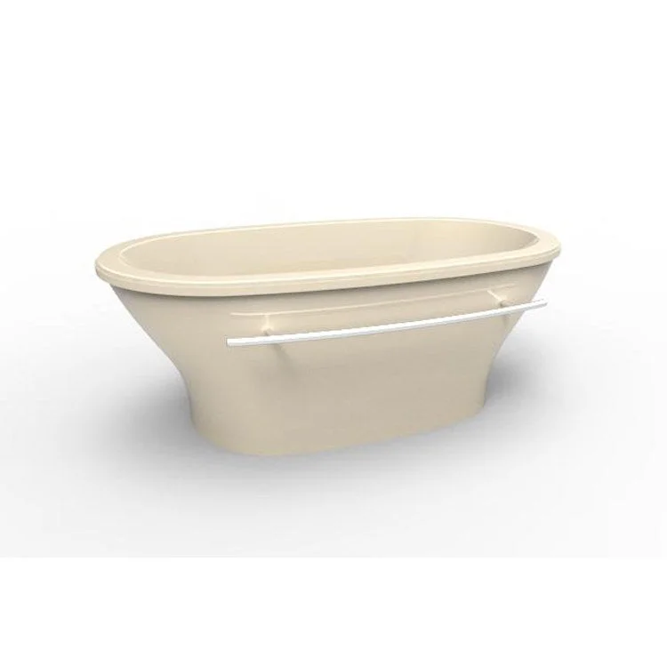 Air Tub Designer Collection Kellie Freestanding White Oval Acrylic 70 x 40 x 26 Inch