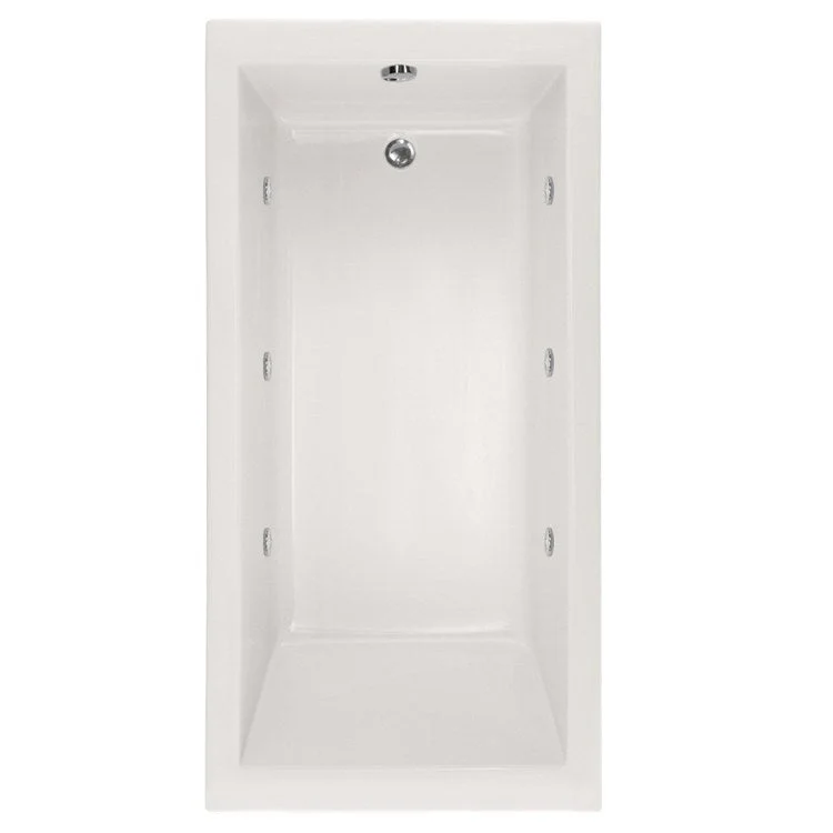 Air Tub Designer Collection Lacey Drop-In White Rectangle 6 Jet Acrylic 60 x 32 x 17-1/2 Inch