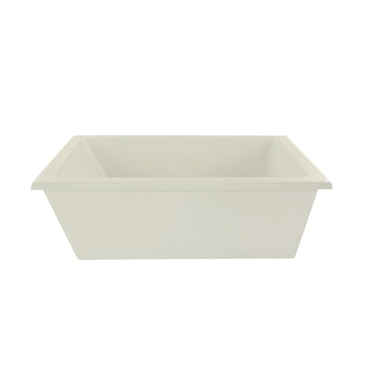 Air Tub Designer Collection Lexie Freestanding Biscuit Rectangle Acrylic 66 x 36 x 23-1/2 Inch