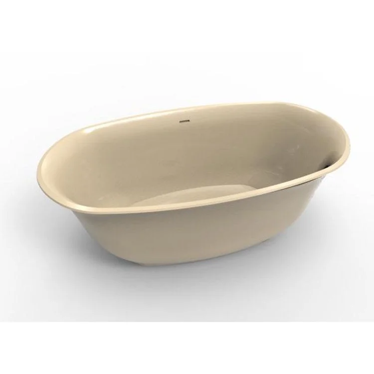 Air Tub Metro Collection Liberty Freestanding Almond Oval Hydroluxe SS 63 x 32 x 24 Inch