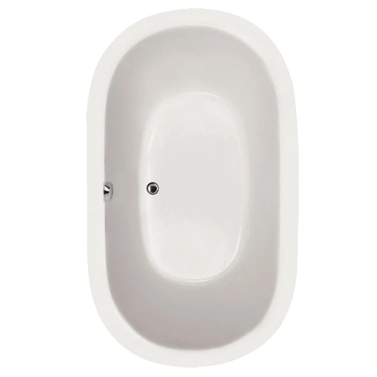 Air Tub Designer Collection Liliana Drop-In White Oval 8 Jet Acrylic 66 x 42 x 23 Inch