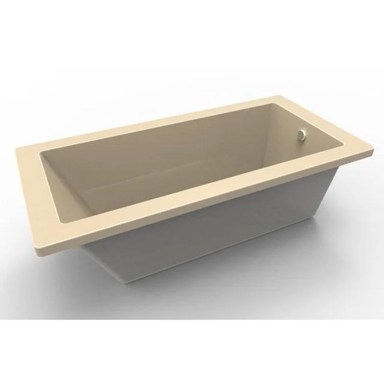 Air Tub Studio Collection Lindsey Drop-In Bone Rectangle 6 Jet Acrylic 60 x 32 x 20 Inch