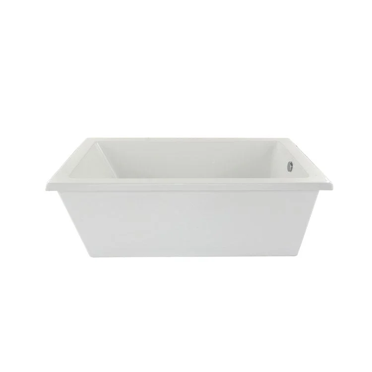 Air Tub Designer Collection Lucy Freestanding White Rectangle Acrylic 66 x 36 x 23-1/2 Inch