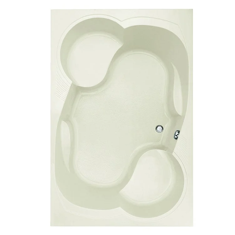 Air Tub Designer Collection Makyla Drop-In Biscuit Rectangle 8 Jet Acrylic 75 x 48 x 21 Inch