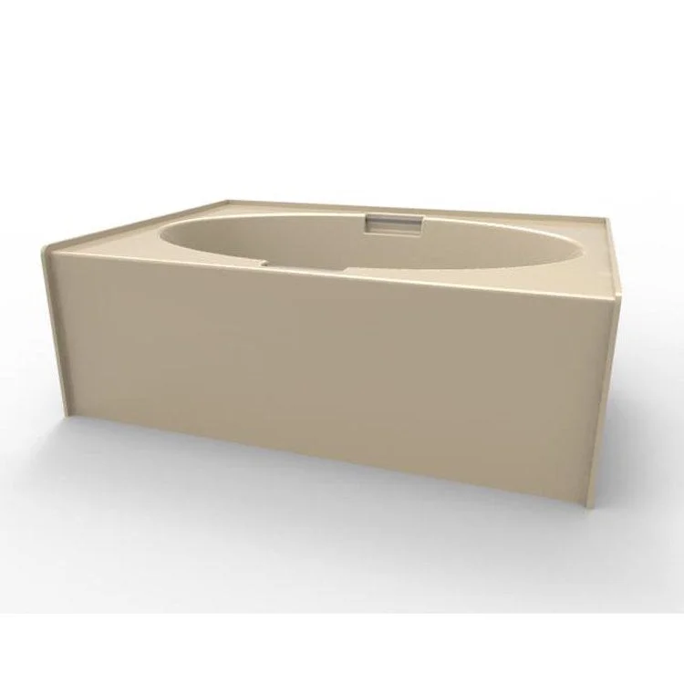 Air Tub Studio Collection Marie Alcove Left Drain Bone Rectangle 6 Jet Acrylic 60 x 42 x 20 Inch