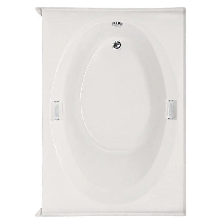 Air Tub Studio Collection Marie Alcove Left Drain White Rectangle 6 Jet Acrylic 60 x 42 x 20 Inch