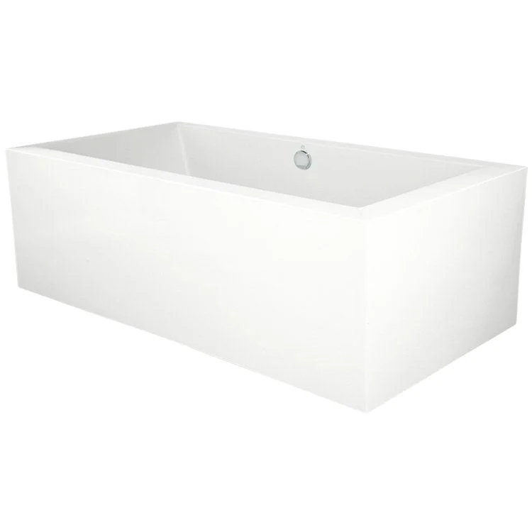 Air Tub Designer Collection Chagall Freestanding White Rectangle Acrylic 66 x 32 x 24 Inch