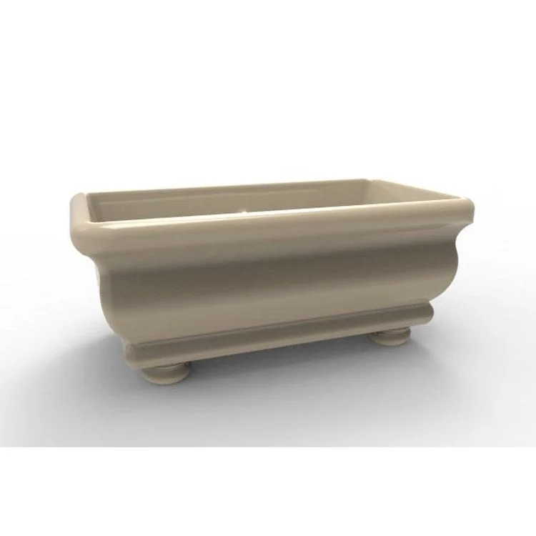 Air Tub Designer Collection Donatello Freestanding Bone Rectangle Acrylic 70 x 36 x 27 Inch