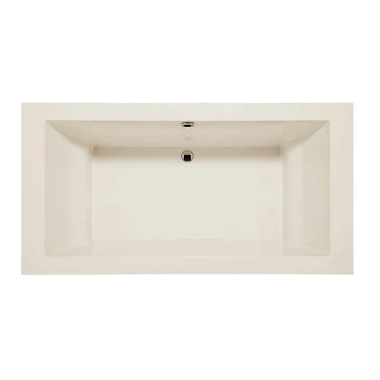 Air Tub Designer Collection Mellenie Drop-In Biscuit Rectangle 6 Jet Acrylic 70 x 36 x 22-1/2 Inch