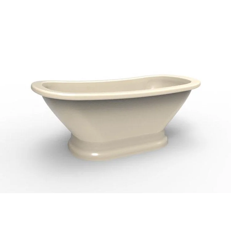 Air Tub Ston Collection Mitra Freestanding Almond Oval Hydroluxe SS 72 x 38 x 25-1/4 Inch