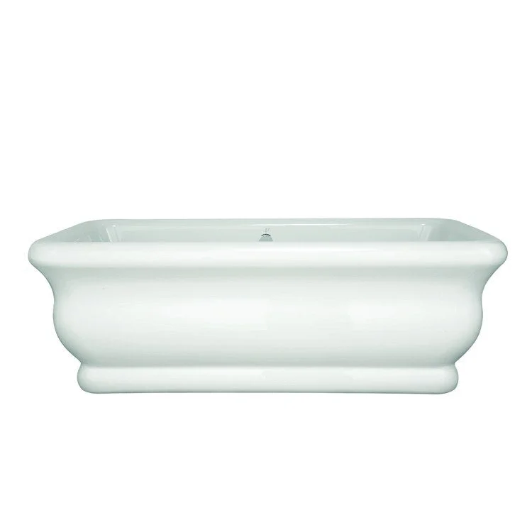 Air Tub Designer Collection Michelangelo Freestanding White Rectangle Acrylic 66 x 36 x 23 Inch