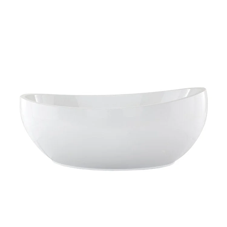 Air Tub Designer Collection Picasso Freestanding White Oval Acrylic 60-3/4 x 36 x 21 Inch