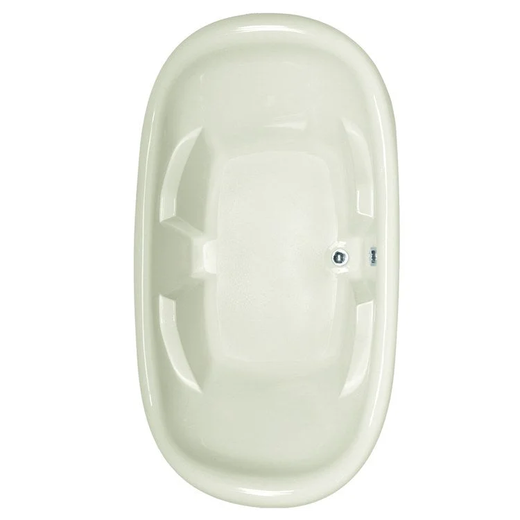 Air Tub Designer Collection Natalie Drop-In Biscuit Oval 8 Jet Acrylic 78 x 44 x 24 Inch