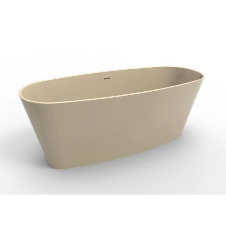 Air Tub Metro Collection Newbury Freestanding Almond Oval Hydroluxe SS 62 x 28 x 24 Inch