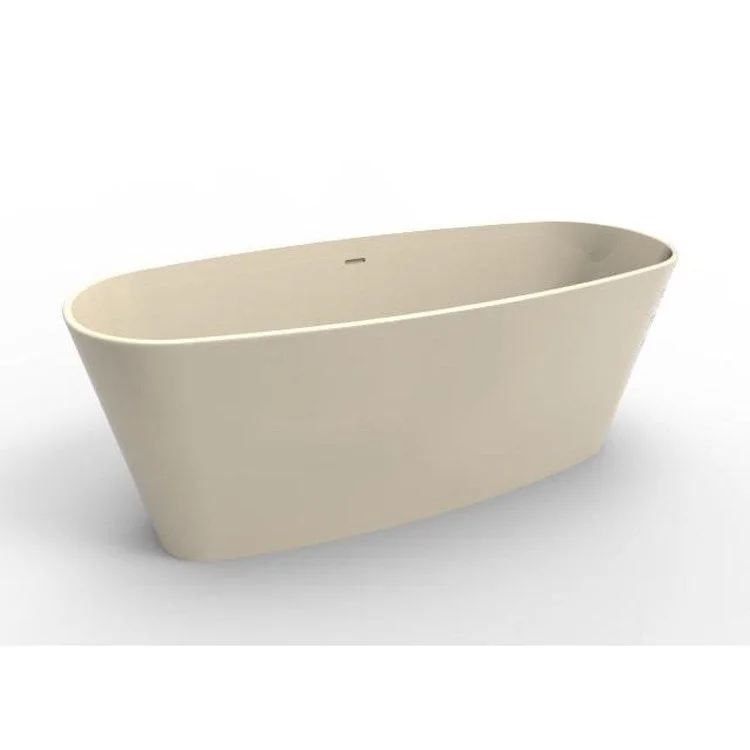 Air Tub Metro Collection Newbury Freestanding Biscuit Oval Hydroluxe SS 62 x 28 x 24 Inch