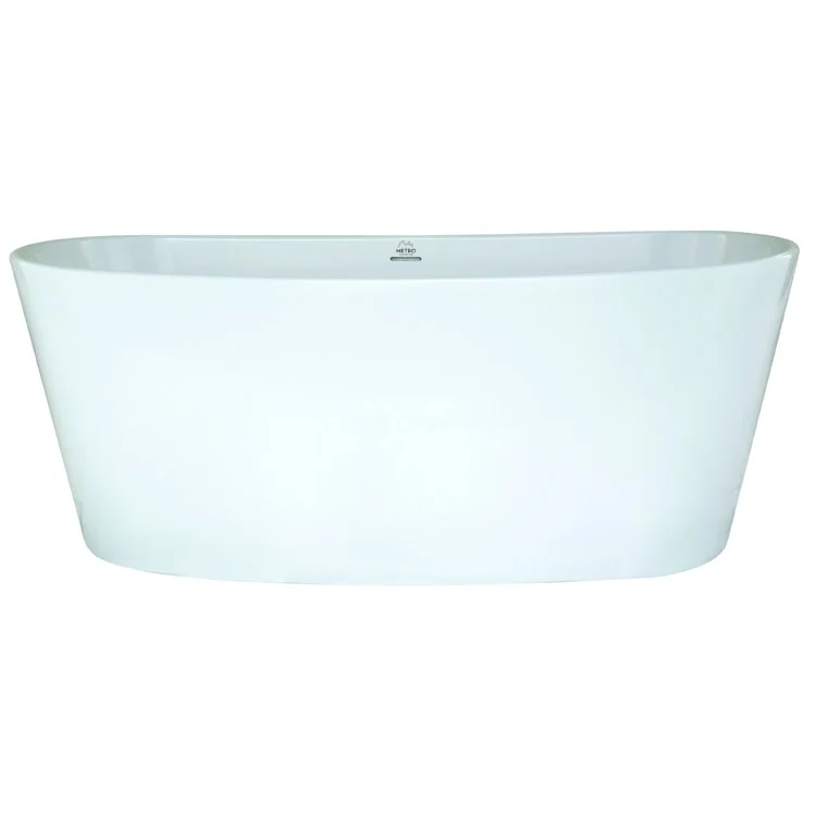 Air Tub Metro Collection Newbury Freestanding White Oval Hydroluxe SS 66 x 31 x 24-1/2 Inch