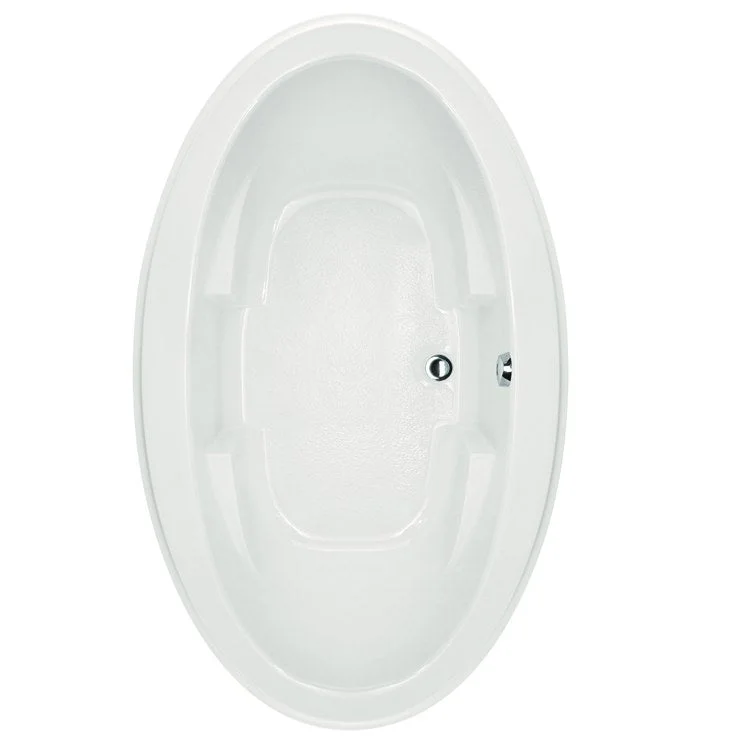 Air Tub Designer Collection Nina Drop-In White Oval 8 Jet Acrylic 72 x 44 x 22 Inch