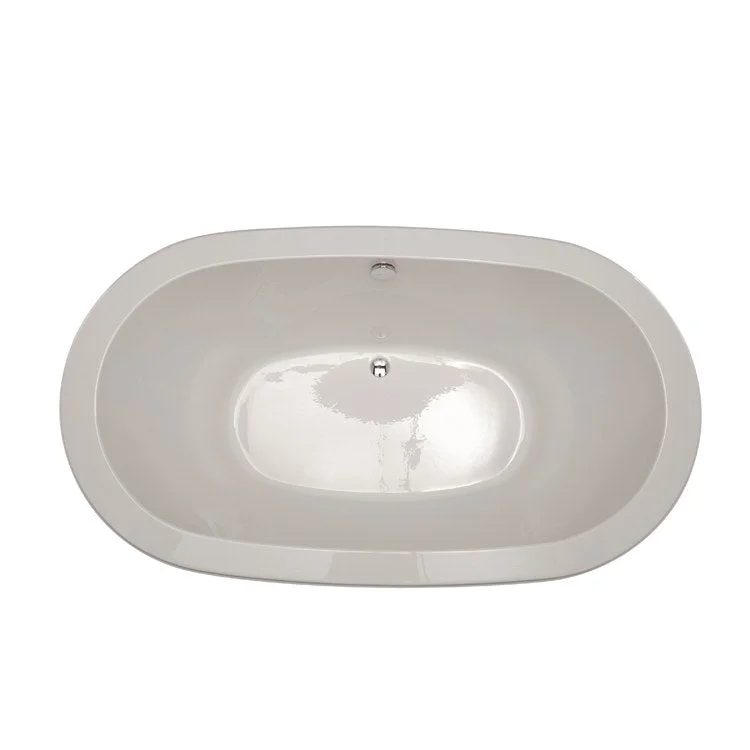 Air Tub Designer Collection Noelle Drop-In Biscuit Oval 8 Jet Acrylic 70 x 40 x 24 Inch