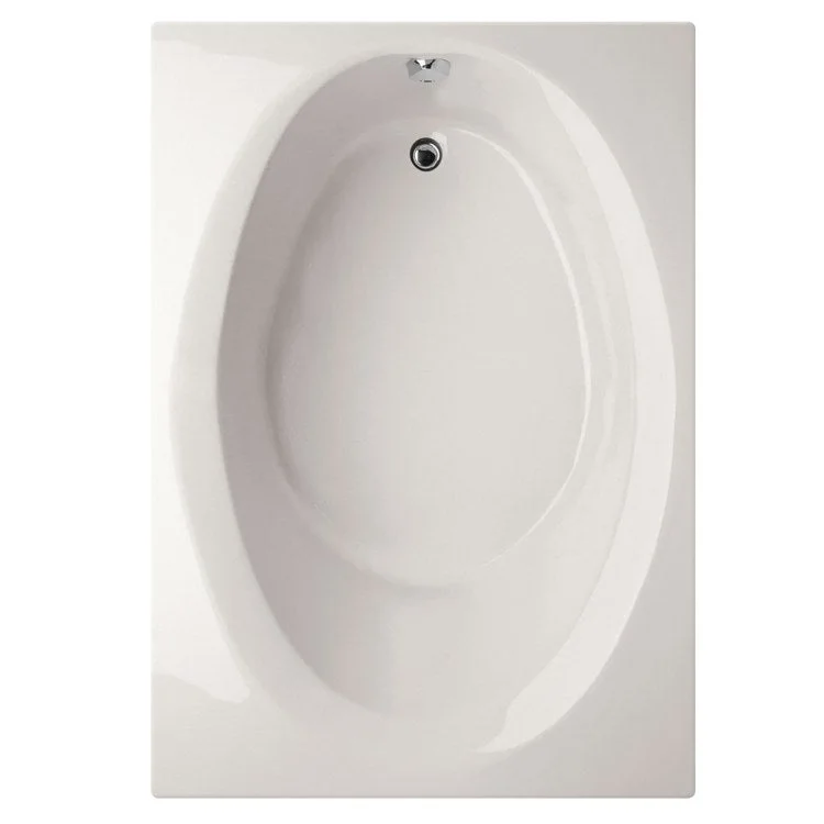 Air Tub Designer Collection Ovation Drop-In White Oval 6 Jet Acrylic 66 x 42 x 20-1/4 Inch