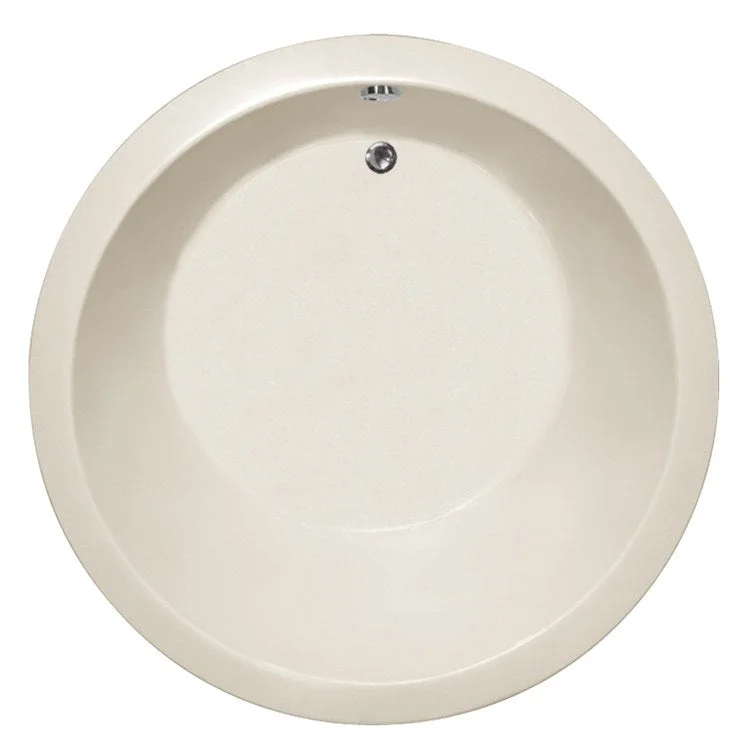 Air Tub Designer Collection Redondo Drop-In Bone Round 8 Jet Acrylic 69-1/2 x 6-1/2 x 17-3/4 Inch