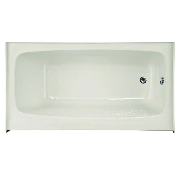 Air Tub Studio Collection Regan Skirt and Flange Right Drain Biscuit Rectangle 6 Jet Acrylic 60 x 32 x 17 Inch