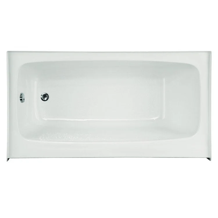 Air Tub Studio Collection Regan Skirt and Flange Left Drain White Rectangle 6 Jet Acrylic 60 x 36 x 18 Inch