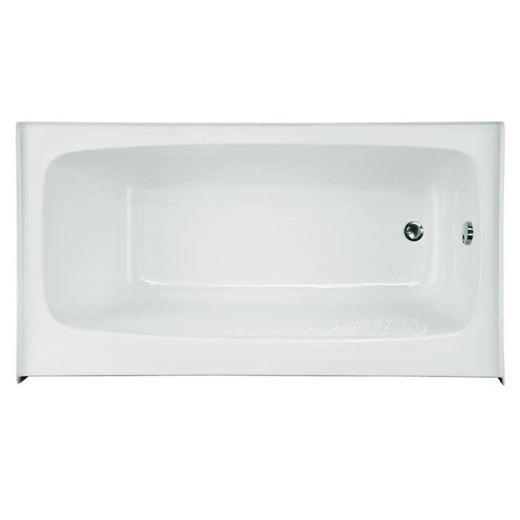 Air Tub Studio Collection Regan Skirt and Flange Right Drain White Rectangle 6 Jet Acrylic 60 x 36 x 18 Inch