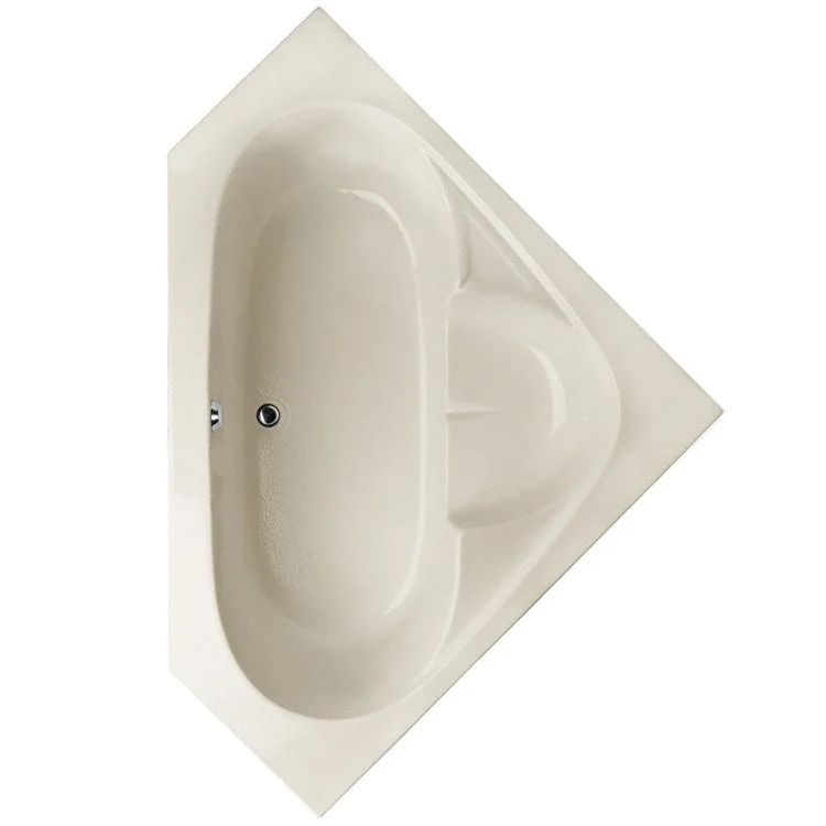 Air Tub Designer Collection Rincon Drop-In Bone Corner 6 Jet Acrylic 59-1/4 x 59-1/4 x 21 Inch