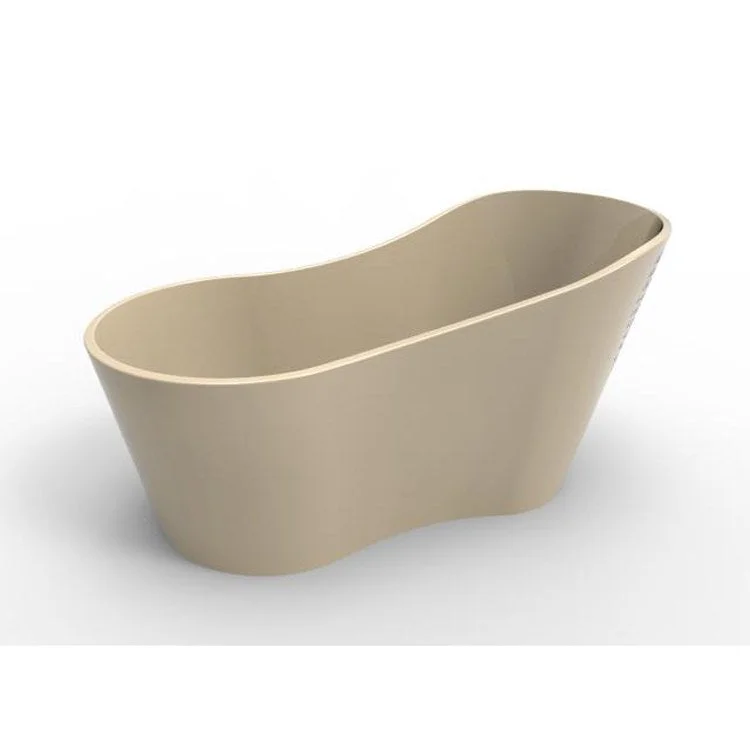 Air Tub Metro Collection Rodeo Freestanding Almond Oval Hydroluxe SS 61 x 32 x 29-1/2 Inch