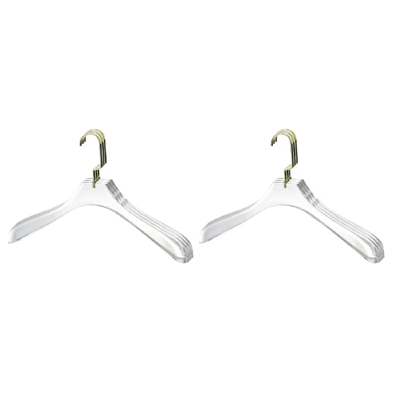 Quality Acrylic Clear Coat Hangers Made Of Clear Acrylic For A Luxurious Look An