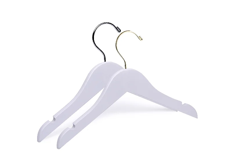 Baby White Wooden Clothes Hangers