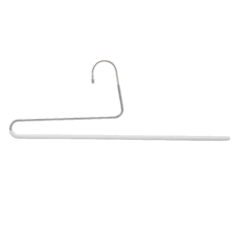 Reverse Trouser Hanger, KH-35U, Single Rod, White