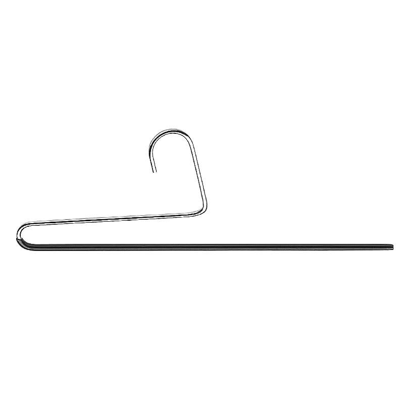 Reverse Trouser Hanger, KH-35U, Single Rod, Black