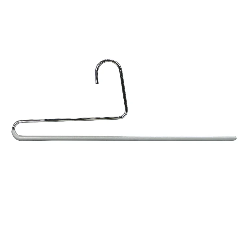 Reverse Trouser Hanger, KH-35U, Single Rod, Silver