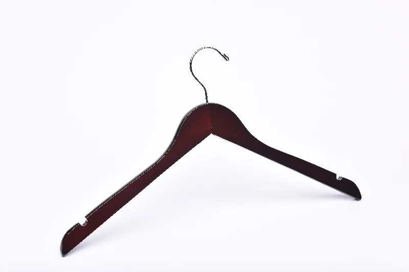 Standard Dark Walnut Wooden Clothes Hangers