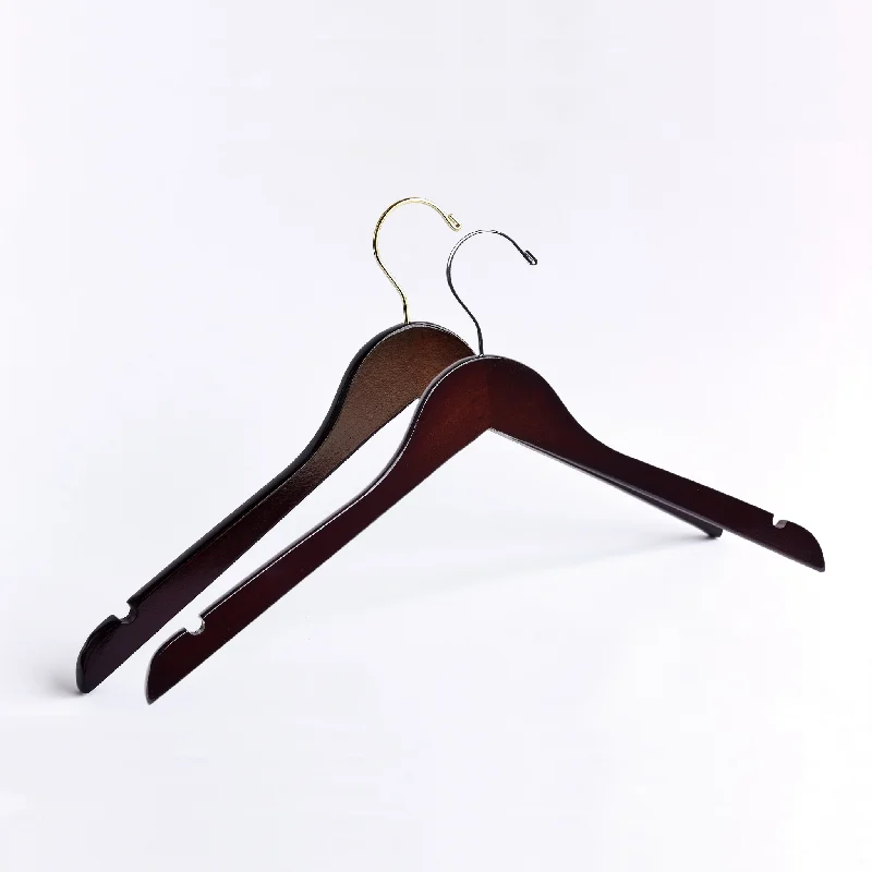 Dark Walnut Wooden Clothes Hangers