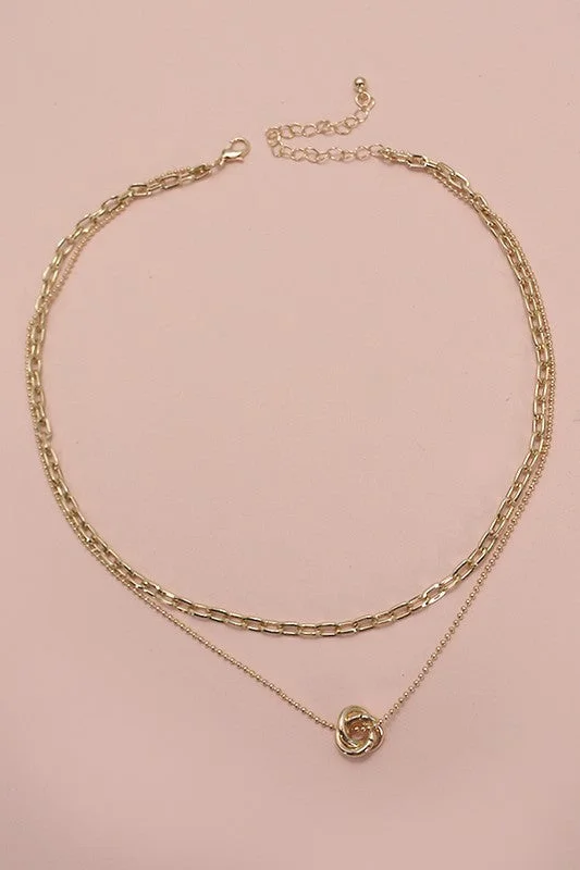 Disc Layer Necklace